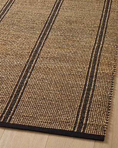 Loloi Angela Rose Colton Collection CON-01 Natural/Black 7'-6'' x 9'-6'', .38" Pile Height, Area Rug