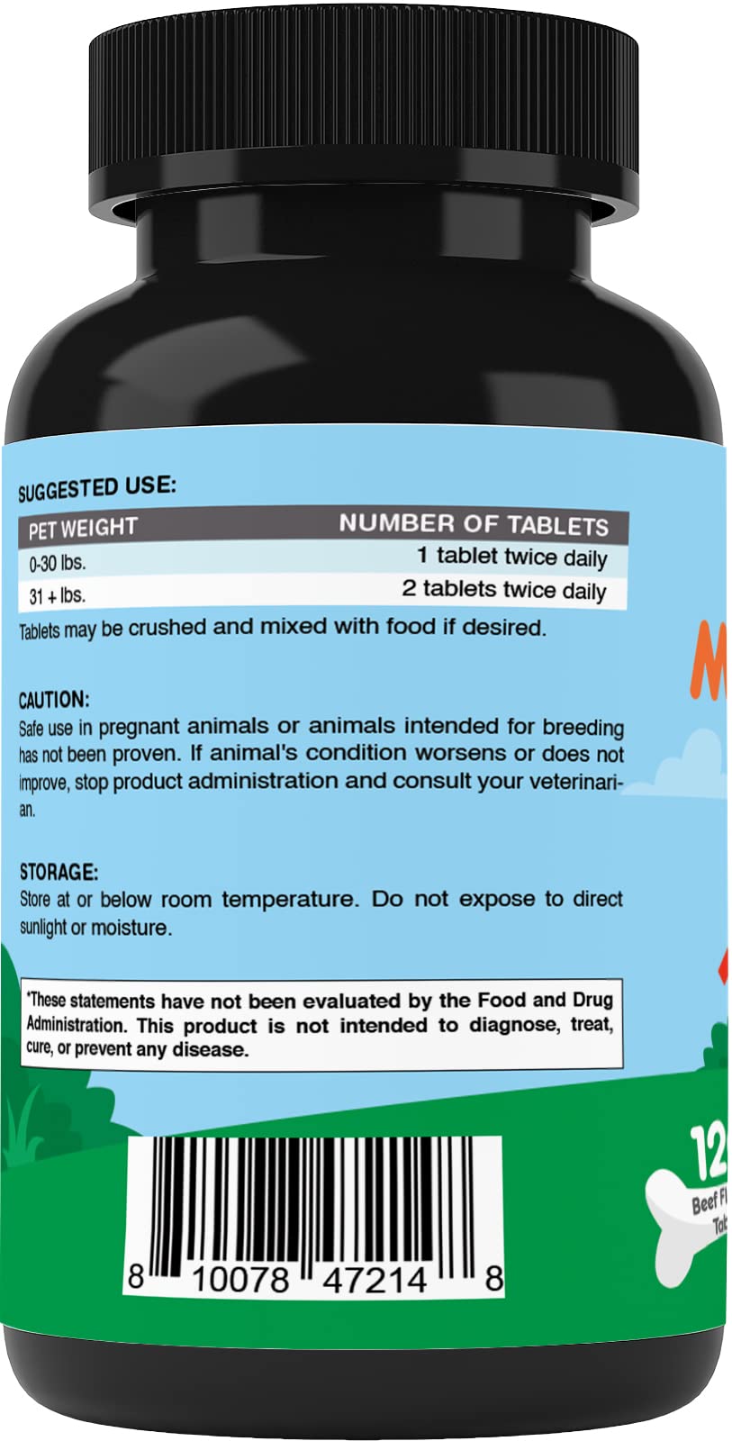 Vitamatic Melatonin for Dogs - 6 mg - 120 Beef Flavored Chewable Tablets ((Pack of 2))