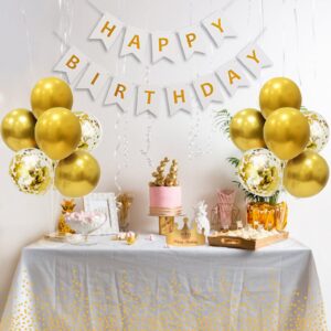 ZJDHPTY Gold Party Decorations Balloon Stand Centerpiece Table Decorations for Birthday Bridal Shower Graduation Wedding Anniversary Engagement Mother's Day Father's Day New Years 2025(Gold set4)