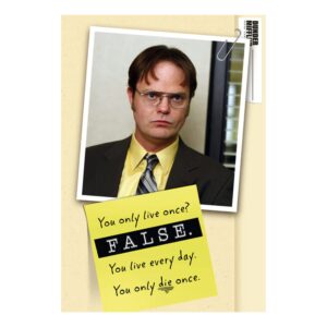 hallmark shoebox the office birthday card (dwight schrute, false)