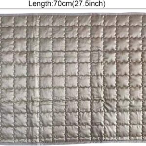 Amradield RF EMI Reducing Earthing Grounded Silver Blankets & Throws Plush Pad Sheet Mats for Bed Sofa or Seat 20x27inch