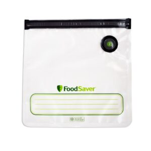 FoodSaver 1-Quart and Gallon Reusable Vacuum Zipper Bags, 26 Count