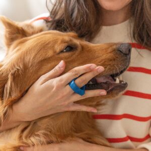 Dog Toothbrush and Bite Block Assistant (Protects Hand and Fingers) Combo Pack by Paw Ready for Puppies' Dogs and Cats Medium Size for use with Pets Between 15-85 lbs. (7-38.5 Kg).