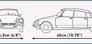 COBI Cars 1:12 Scale 1968 Citroën DS 21 Pallas Vehicle