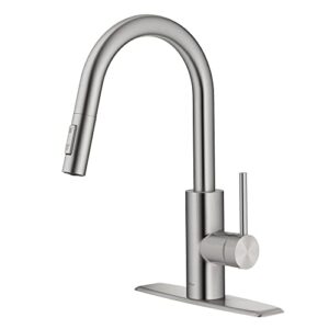 KRAUS Oletto™ Spot Free Stainless Steel Finish Dual Function Pull-Down Kitchen Faucet, KPF-2620SFS (Pack of 4)