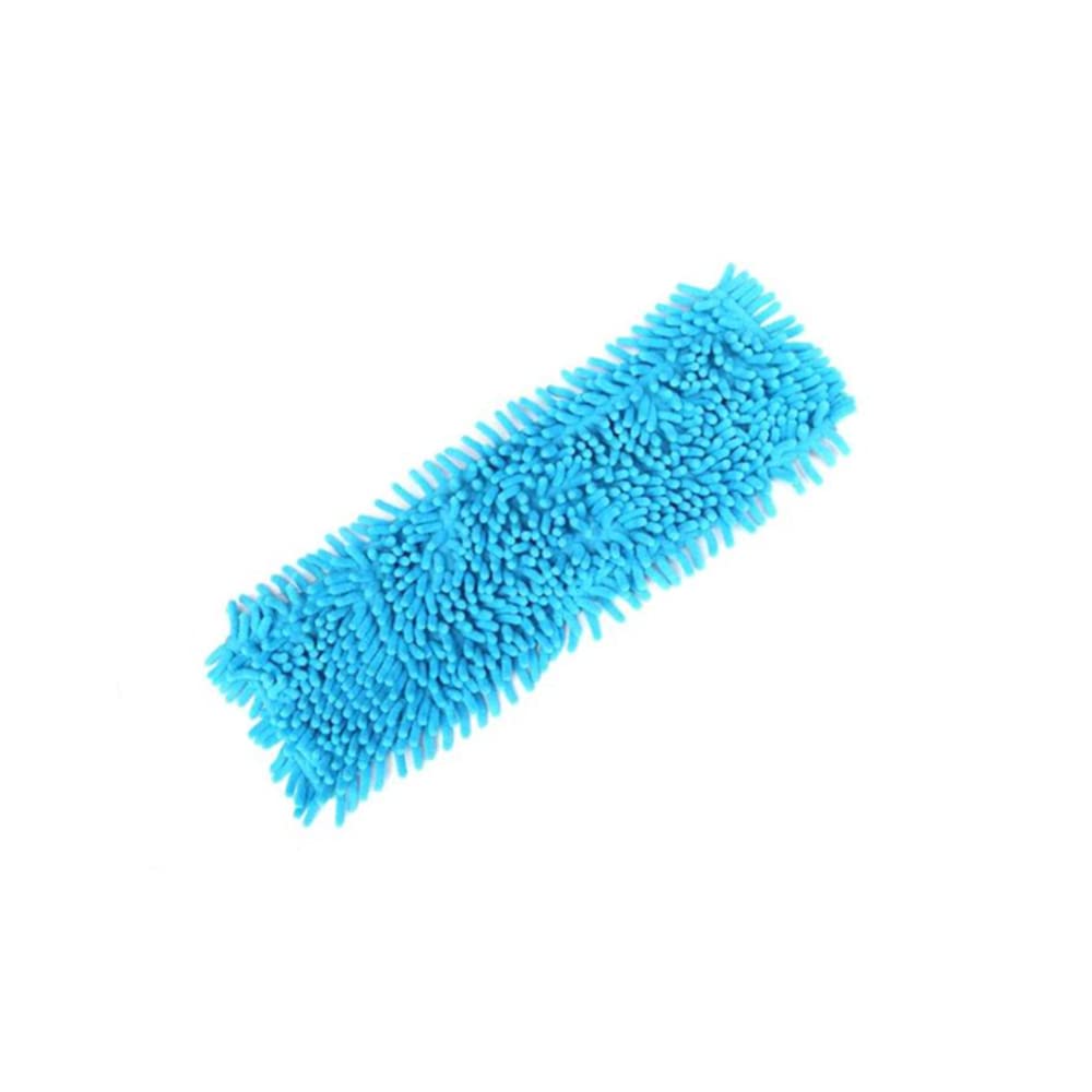 Practical mop Replacement Head pad Household dust Cleaning and Reusable Chenille Mop Replacement Head Cleaning Flat Mop Accessories Blue