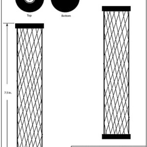 Westbrass CO133-62 8" Touch-Flo Style Pure Cold Water Dispenser Faucet Kit with Filter, 2-Pack Replacement Cartridges, Kitchen Sink Strainer & Disposal Trim Set, Matte Black