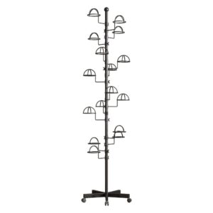 Thick forest Hat Rack with 15 Circular Hooks, Floor Hat Stand Freestanding Hat Rack Stand, Adjustable Hat Display Stand Suitable for Home or Store