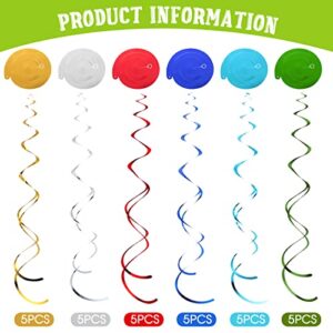 57 Pcs Dinosaur Hanging Swirls Dinosaur Birthday Party Decorations Dinosaur Foil Swirls Ceiling Spiral Streamers for Girl Boy Baby Shower Jungle Dinosaur Theme Party Supplies, Only 27 Cards