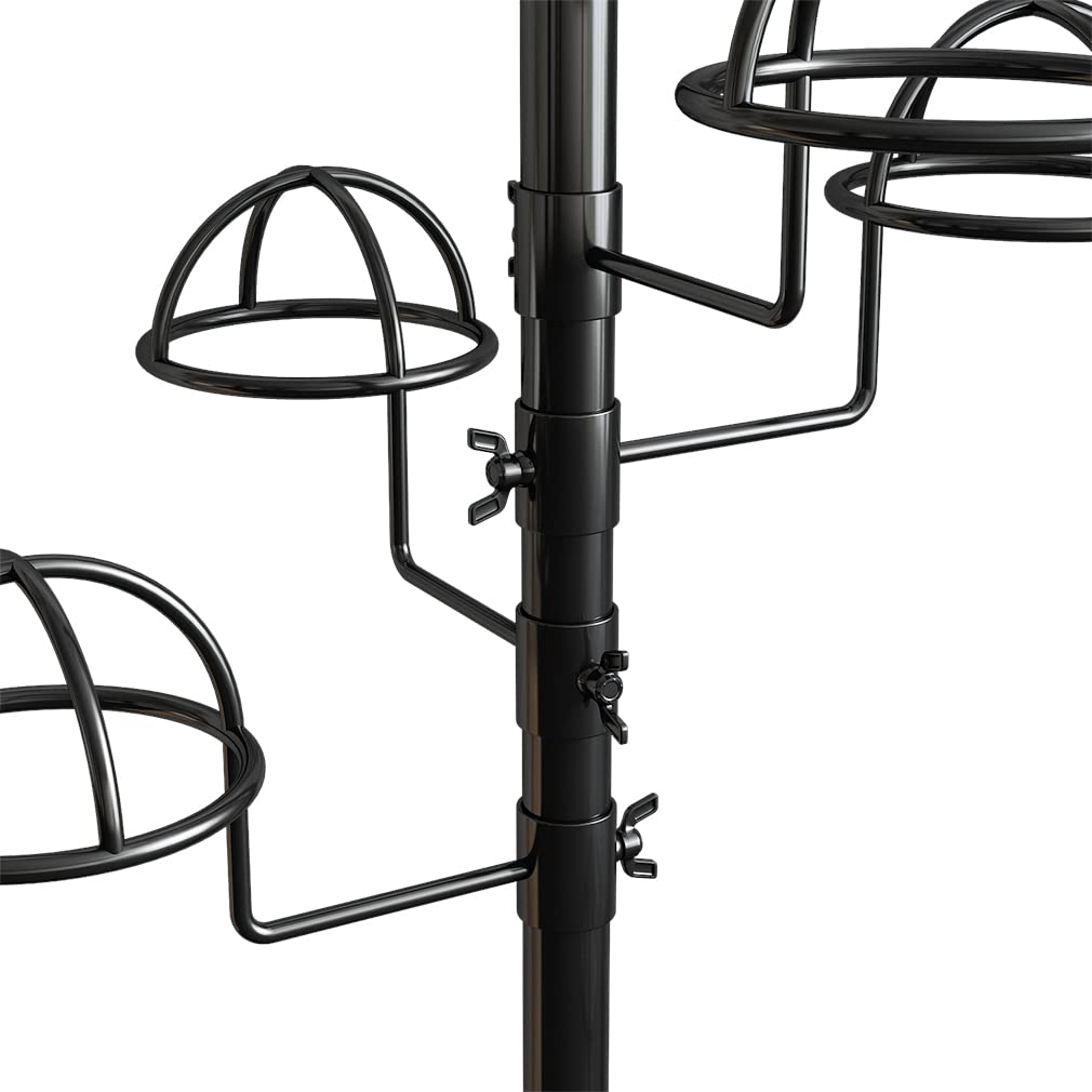 Thick forest Hat Rack with 15 Circular Hooks, Floor Hat Stand Freestanding Hat Rack Stand, Adjustable Hat Display Stand Suitable for Home or Store