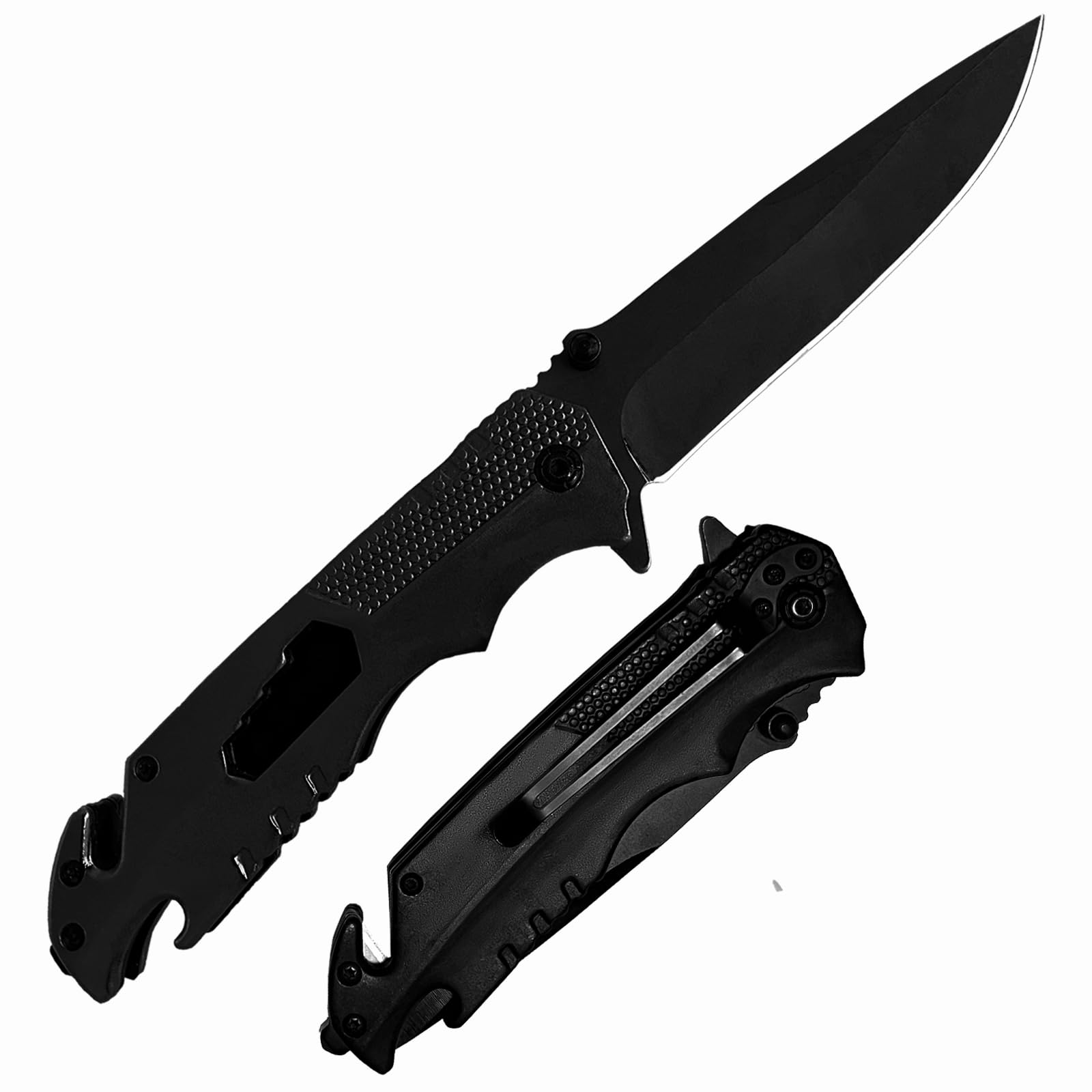 Foxwrta Pocket knife,Knives for Men Tactical with 7Cr17 Stainless Steel 3.95” Blade,EDC Pocket Knives with Clip for Camping,Fishing,Hunting,Survival and Outdoor Activities-Good for Mens Gift