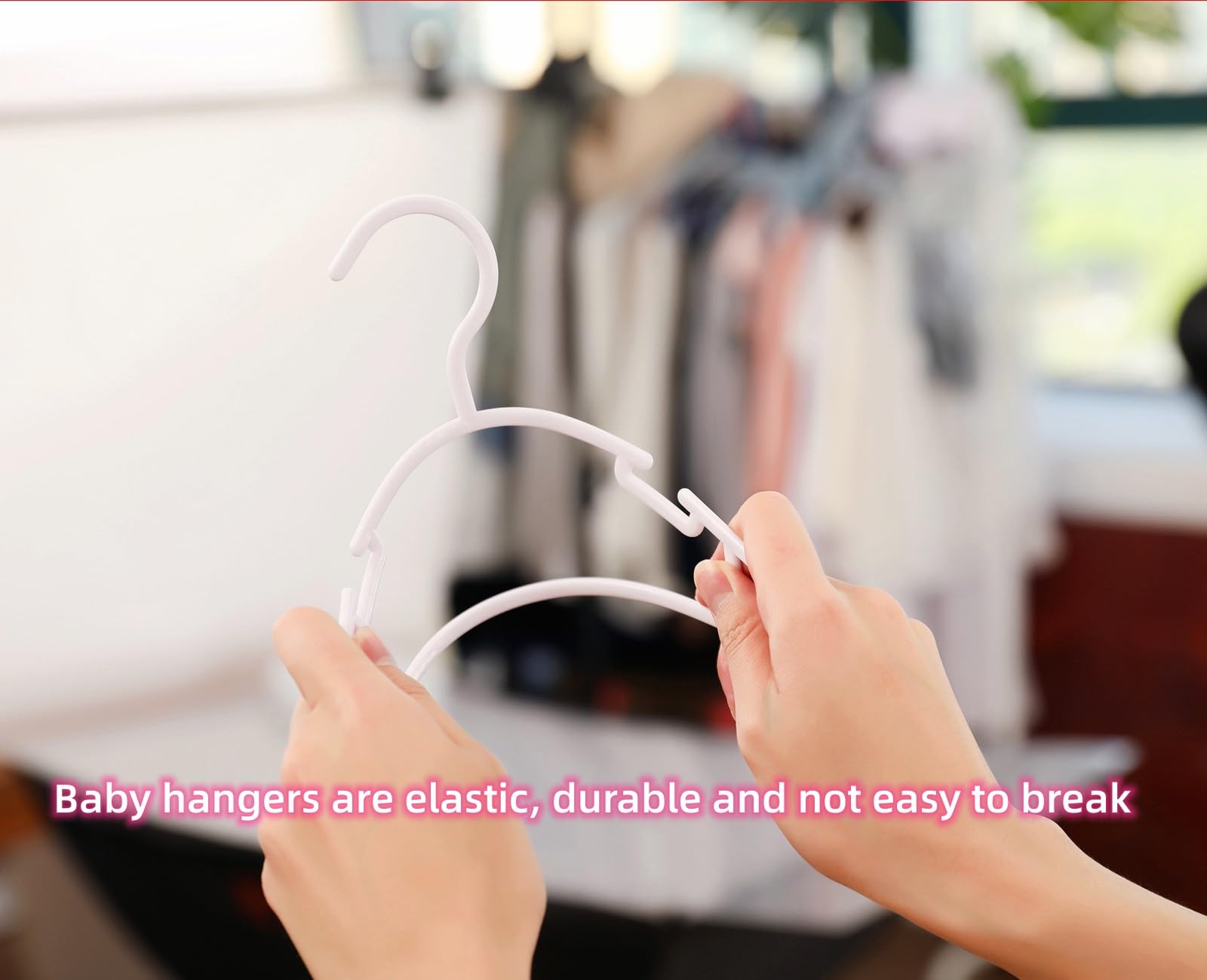 30 Pack Pink Baby Nursery Closet Hangers,Non-Slip Laundry Infant Pant Hanger for Newborn Clothes Gift,Ultra-Thin Child Coat Hanger for Girl Boy Toddler Kid