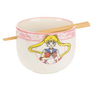 JUST FUNKY Sailor Moon Noodle Bowl with Chopsticks Standard