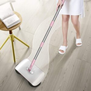 TOPINCN Household Lazy Automatic Hand Push Sweeper Broom Sweeping Machine Mop Broom Dustpan Floor Tools()