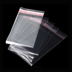 CinnanniC Small Adhesive Cellophane Bags 3x4 Clear Resealable Cello Bags 200pcs Tiny Self Stick Cello Bags 2mil for Bakery Favors Candle Soap Cookie Jewelry Earrings 10 Sizes to Choose from