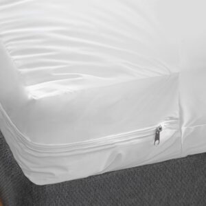 dmi waterproof mattress protector, waterproof mattress cover, mattress & bed pad, bed cover, encased zippered fit, twin