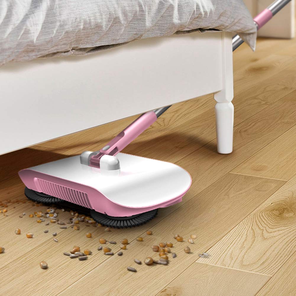 TOPINCN Household Lazy Automatic Hand Push Sweeper Broom Sweeping Machine Mop Broom Dustpan Floor Tools()