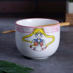 JUST FUNKY Sailor Moon Noodle Bowl with Chopsticks Standard