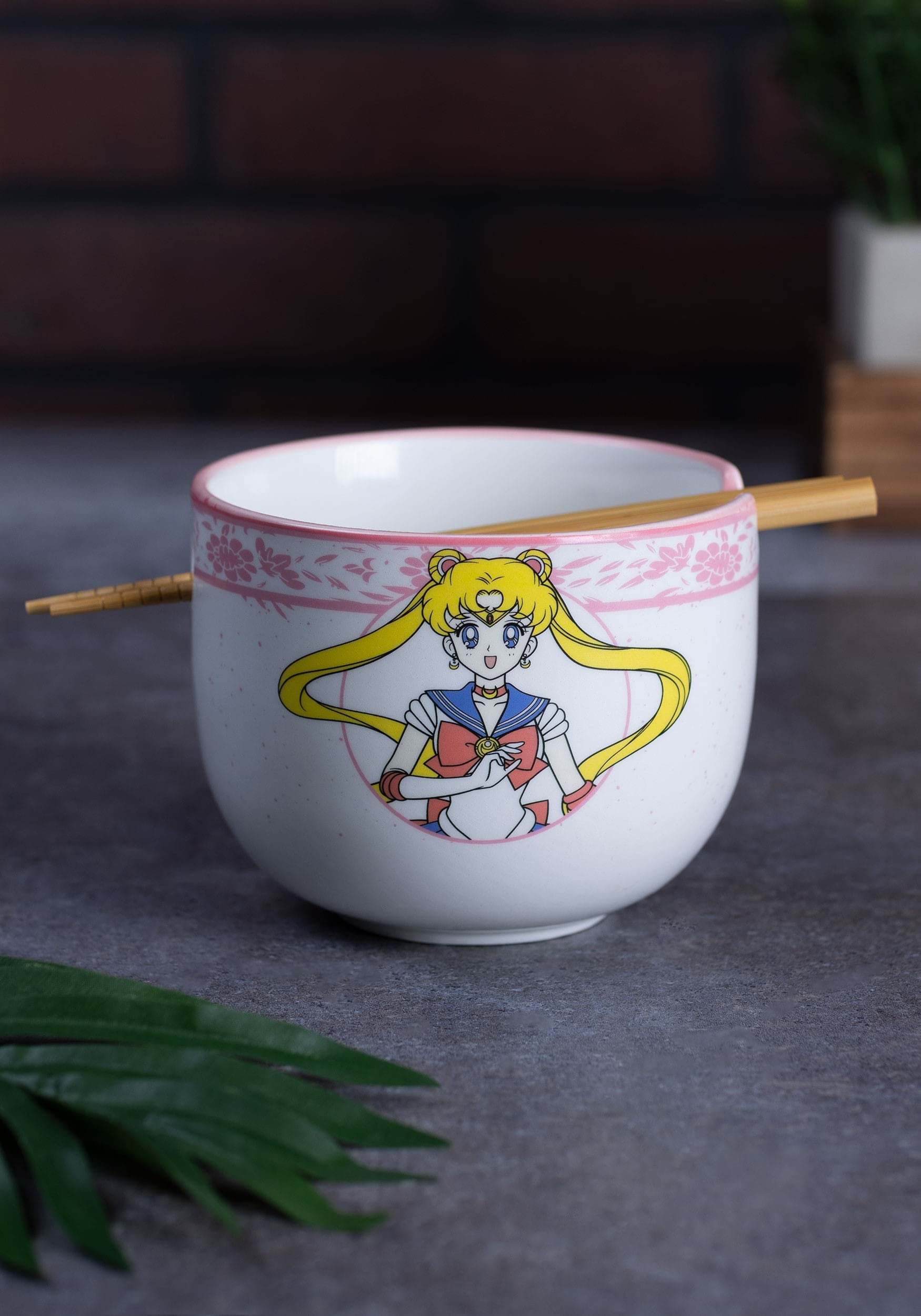 JUST FUNKY Sailor Moon Noodle Bowl with Chopsticks Standard