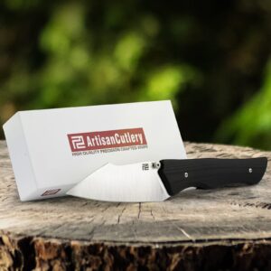 ARTISANCUTLERY Folding Knife Ahab Series (J1851) AR-RPM9 Balde and G10 Handle EDC Pocket Knife with Clip Black