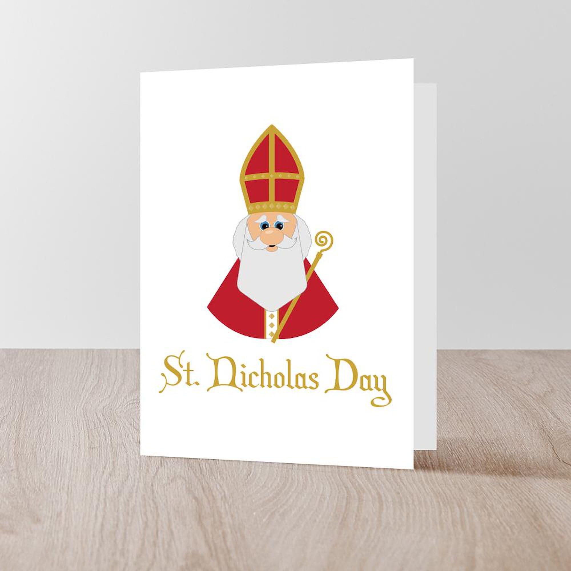 CafePress St Nicholas Day Greeting Cards Greeting Card (20-pack), Note Card with Blank Inside, Birthday Card Matte