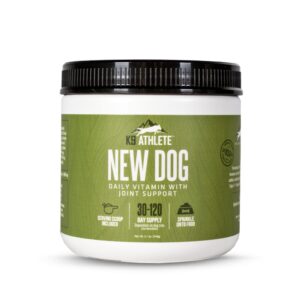 k9 athlete - new dog | dog joint supplement & dog multivitamin - puppy & senior dog vitamins - joint supplement for dogs - multivitamin for dogs & dog joint health - vitamins for dogs