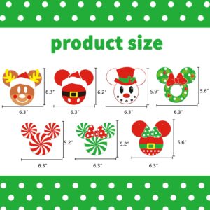 Mouse Christmas Tree Decorations Candy Garland for Merry Christmas Candy Cutouts Banner Decorations for Kids Birthday Party Baby Shower Decorations