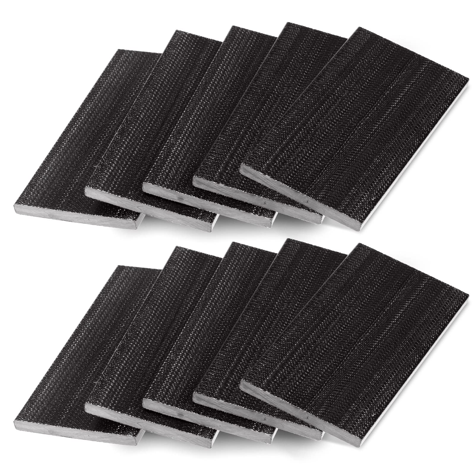 Patio Chair Spring Plates Swivel Rocker Chair Fiberglass Spring Plates Patio Rocking Chair Spring Plate Replacement Parts for Universal Outdoor Patio Furniture, 5 x 2.5 x 0.25 Inch (Black, 10 Pieces)