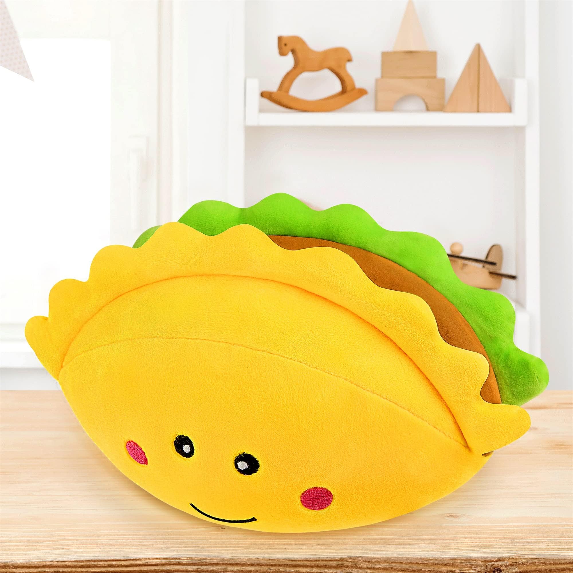 CatchStar Taco Plush Stuffed Kids: Stuff Pillow Toy