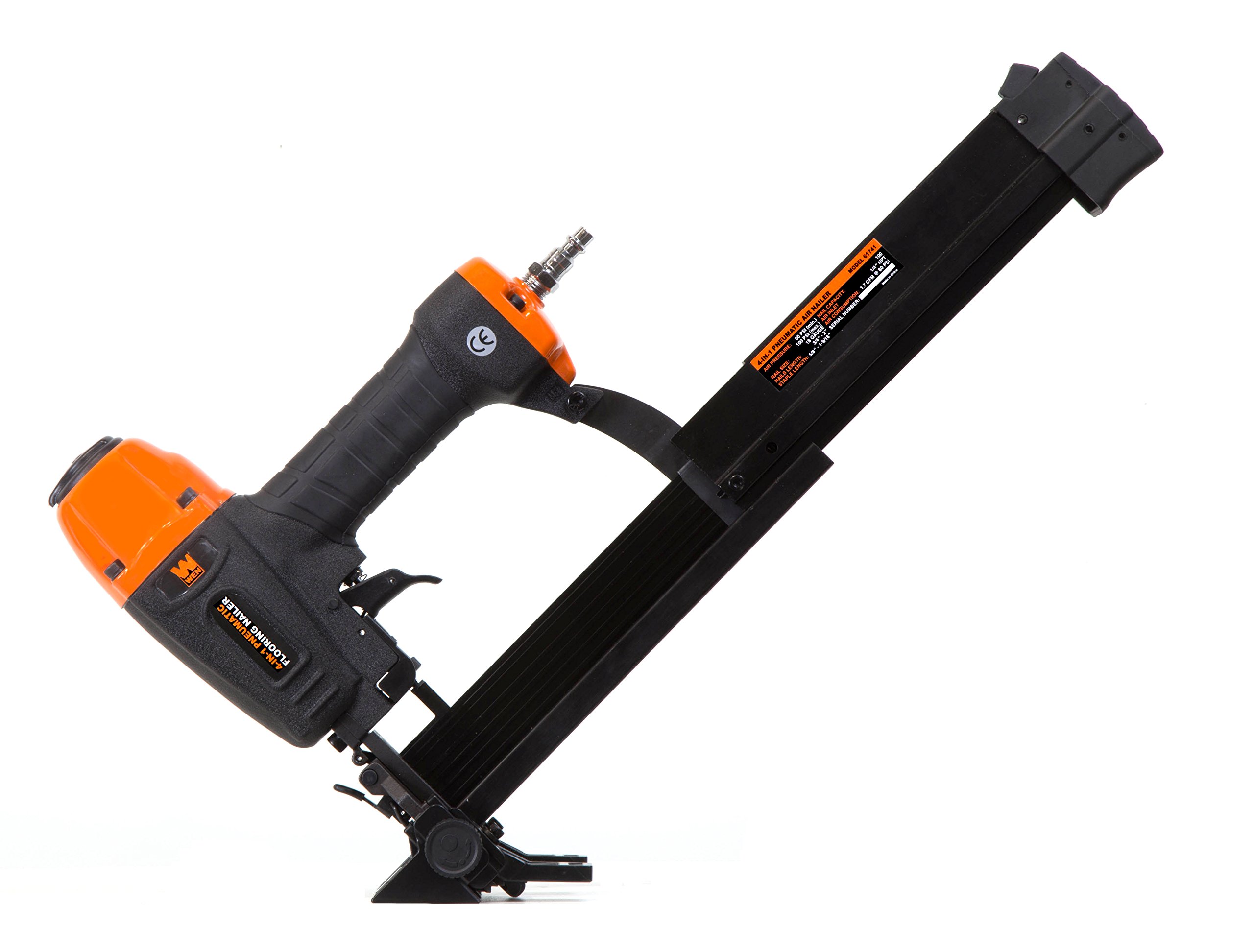 WEN 61741K 4-in-1 18-Gauge Pneumatic Flooring Nailer and Stapler