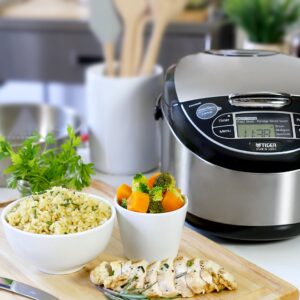 Tiger PDU-A30U-K Electric Water Boiler and Warmer + Tiger JAX-T10U-K 5.5-Cup Micom Rice Cooker