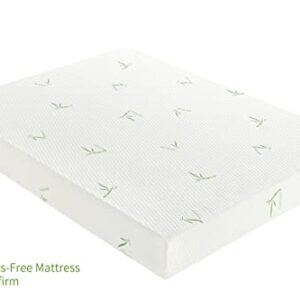 OUUI Full Size Mattress, 6 Inch Gel Memory Foam Mattress for Cool Sleep Pressure Relief Bamboo Breathable Cover Medium Firm Full Mattress in a Box, White, CertiPUR-US Certified