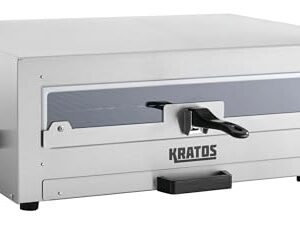 Kratos 29M-037 16" Commercial Electric Countertop Pizza Oven, 120V, 1700 Watts, Stainless Steel Pizza Oven with Glass Door for Restaurants, Cooks Pizzas up to 16" in Diameter