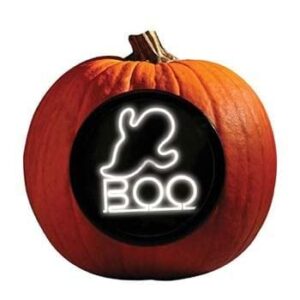 Fun World Ghost Neon Light Pumpkin Carving Kit Standard