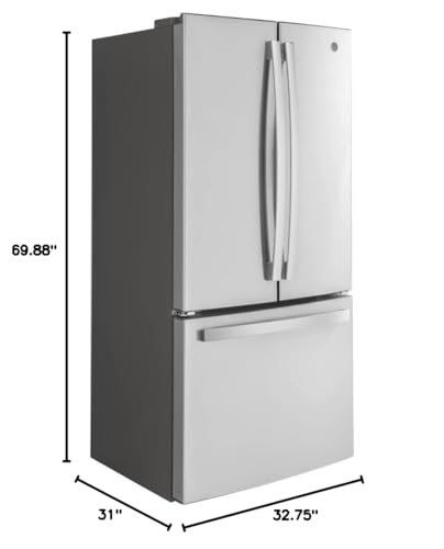 GE 18.6 cu. ft. French Door Refrigerator in Fingerprint Resistant Stainless Steel Counter Depth ENERGY STAR