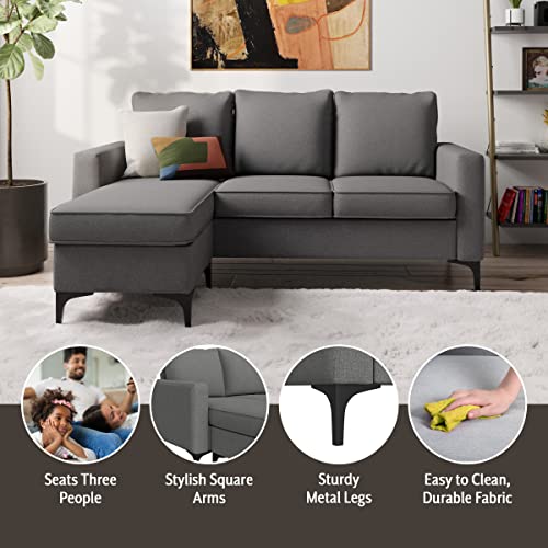 Hillsdale Alamay Upholstery, Sectional Sofa, Smoke