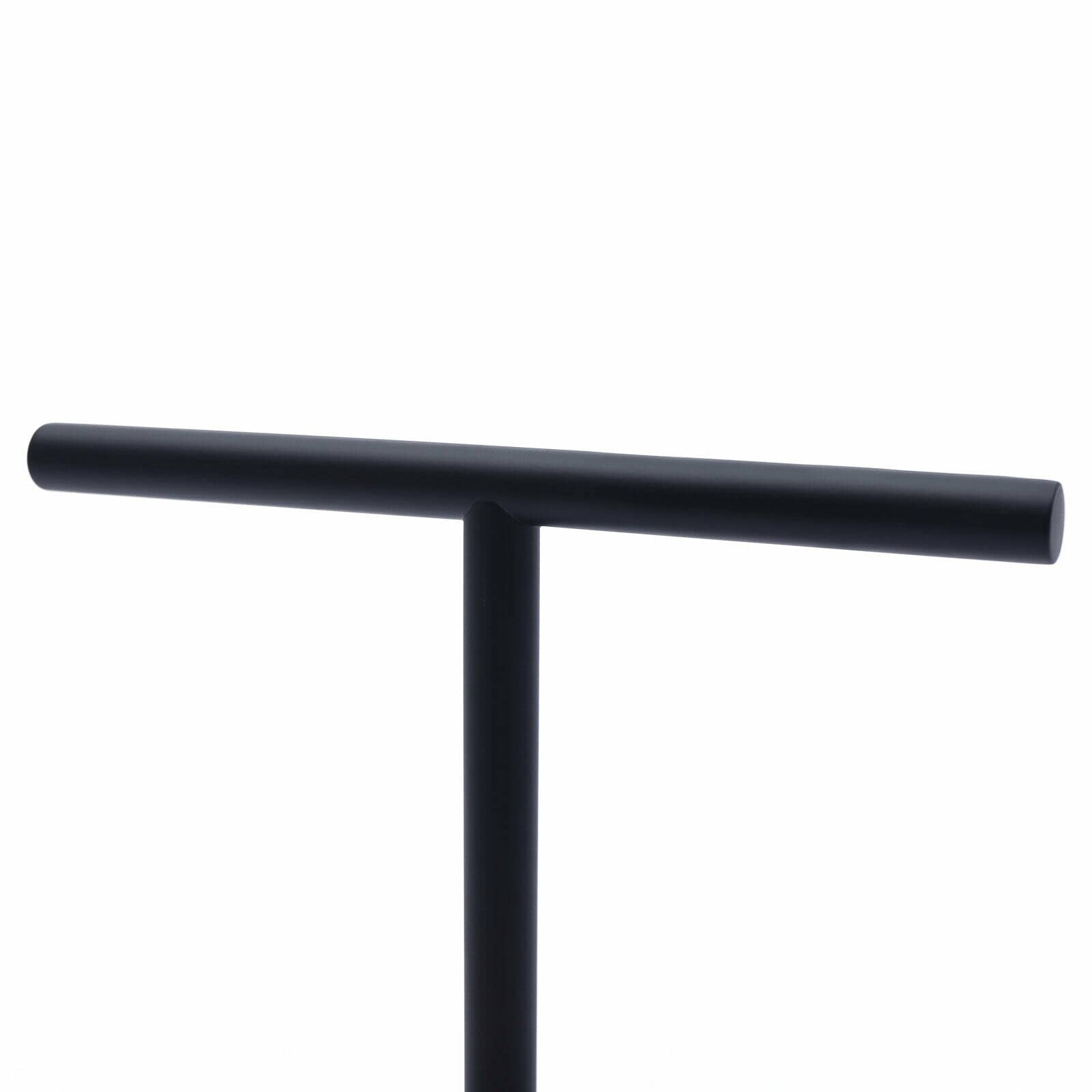 Bath Hand Towel Holder Standing, SUS304 Stainless Steel Matte Black T-Shape Towel Bar Rack Stand, Tower Bar for Bathroom Kitchen Countertop with Base