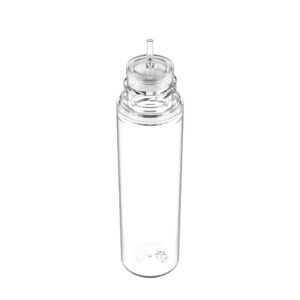 Chubby Gorilla 60ML Unicorn Bottle Clear Bottle/Natl Cap V3 (5 Pack), CGUB1-60MLV3-NATL