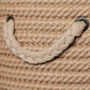 Colonial Mills Boat House Braided Hamper, 17"x17"x22", Natural