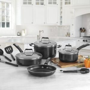 Cuisinart P57-11BK Nonstick 11 Piece Set,Black