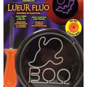 Fun World Ghost Neon Light Pumpkin Carving Kit Standard