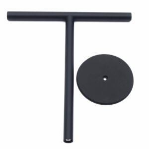 Bath Hand Towel Holder Standing, SUS304 Stainless Steel Matte Black T-Shape Towel Bar Rack Stand, Tower Bar for Bathroom Kitchen Countertop with Base