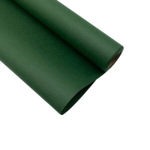 dark green flower wrapping kraft paper christma gift wrapping paper rolls, waterproof floral bouquet wraps for wedding, holiday 23.23 x 288 inches