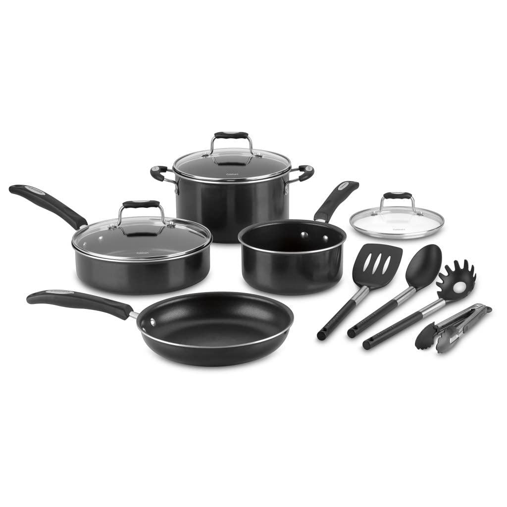 Cuisinart P57-11BK Nonstick 11 Piece Set,Black