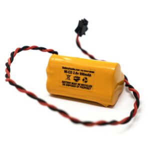 (2 Pack) ELBB001 ELB-B001 ELB B001 AA900MAH 3.6v 900mAh Exit Sign Emergency Light NiCad Battery ANIC1566 0253799