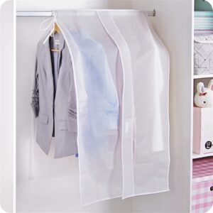 Clothing Rack Covers, Hanging Garment Bag Organizer Storage Cover,Clear Clothes Shoulder Rack Cover Suit Coat Dress Clothes Closet Storage Organizer Dustproof Protector,90 * 110cm