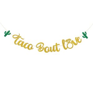 dalaber taco bout love banner, mexican fiesta theme wedding/engagement/bridal shower/bachelorette party decoration banner, it's time to fiesta party banner photo booth props