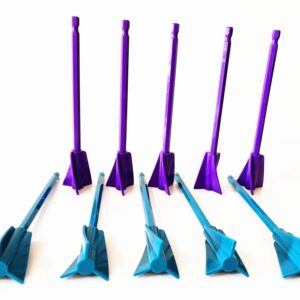 Resin Mixer Epoxy Mixer Paddles,10 PCS Drill Mixing Attachment,Reusable Paint Mixer for Drill,Epoxy drill paddles drill mixer Drill Attachment Paint Stirrers Epoxy Stirrer-Purple+Green