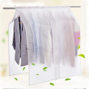 Clothing Rack Covers, Hanging Garment Bag Organizer Storage Cover,Clear Clothes Shoulder Rack Cover Suit Coat Dress Clothes Closet Storage Organizer Dustproof Protector,90 * 110cm