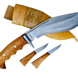 Authentic Kukri - 8" Iraqi Operation Issue Blade - Traditional Hand Forged Full Tang - EGKH Factory Outlet in Nepal - Ready to use Outdoor Knives - Balance water tempered - High Carbon Steel